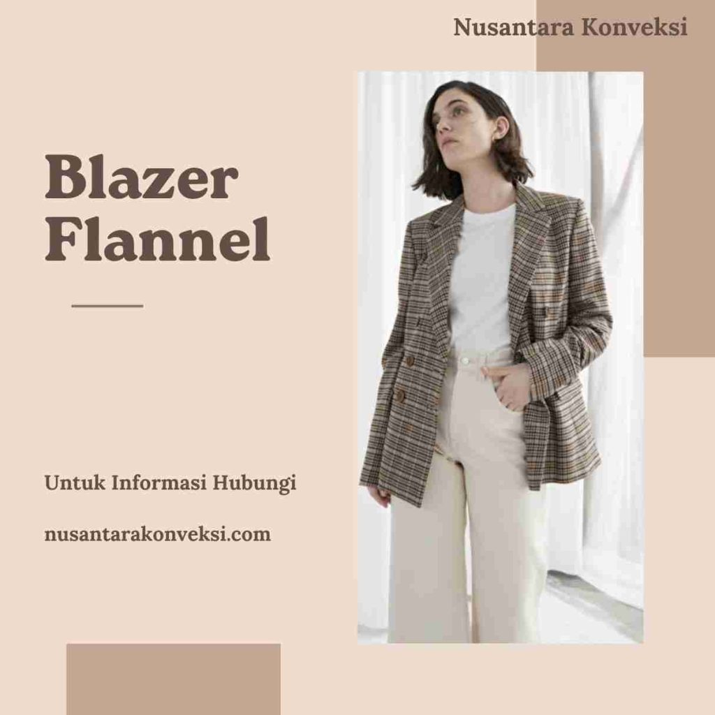 Blazer Flanel Modern, Sempurna untuk Gaya Kasual atau Formal